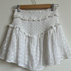 White Eyelet Skirt with built in shorts
